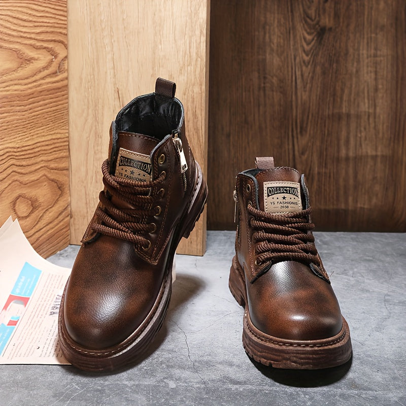 Alex | Vintage-Stiefel mit Schnürsenkeln