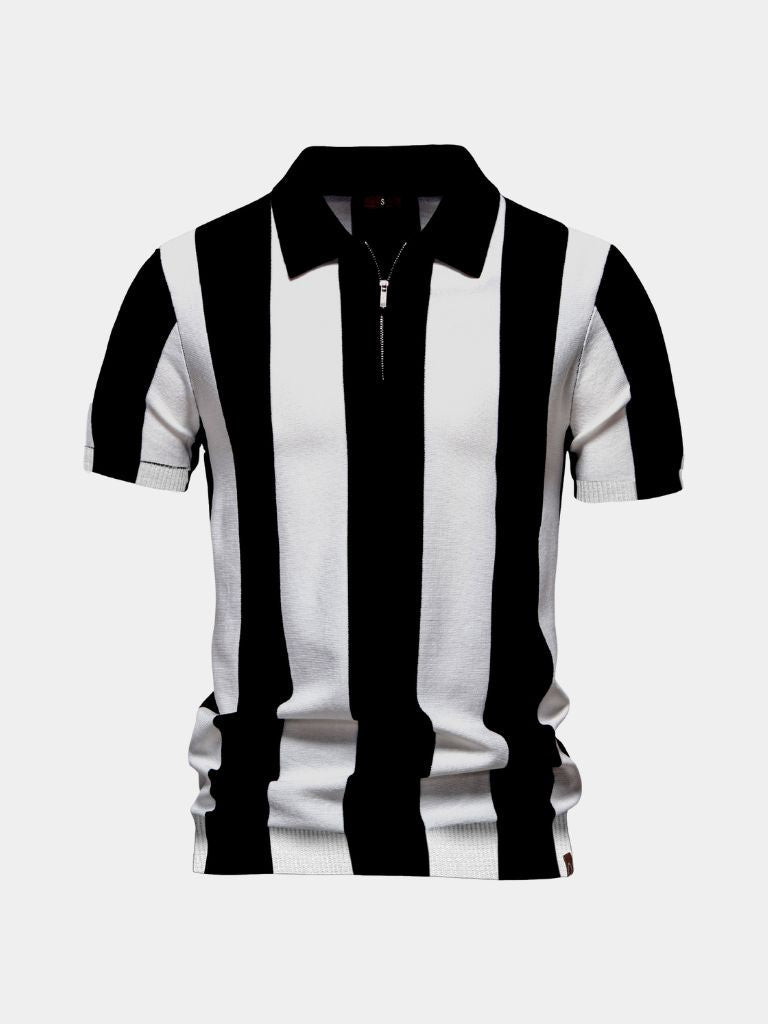 Bo | Marine gestreiftes Polo