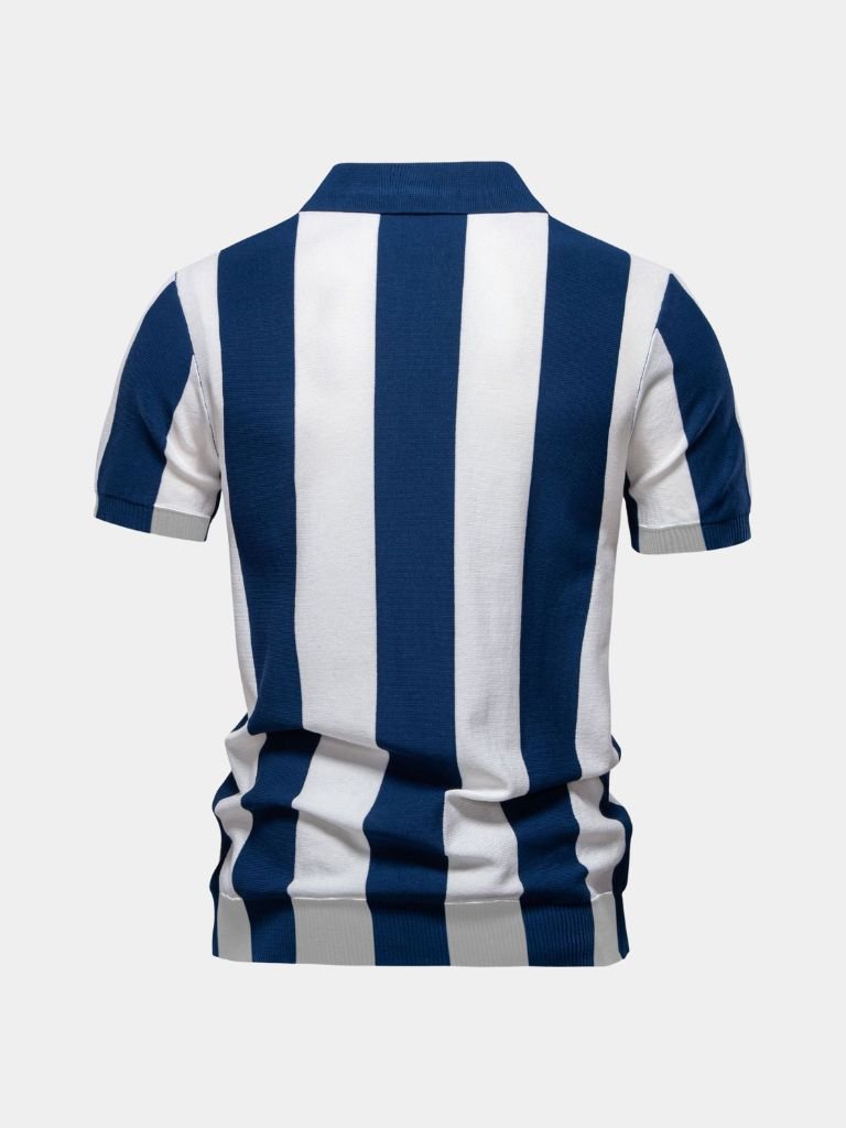 Bo | Marine gestreiftes Polo