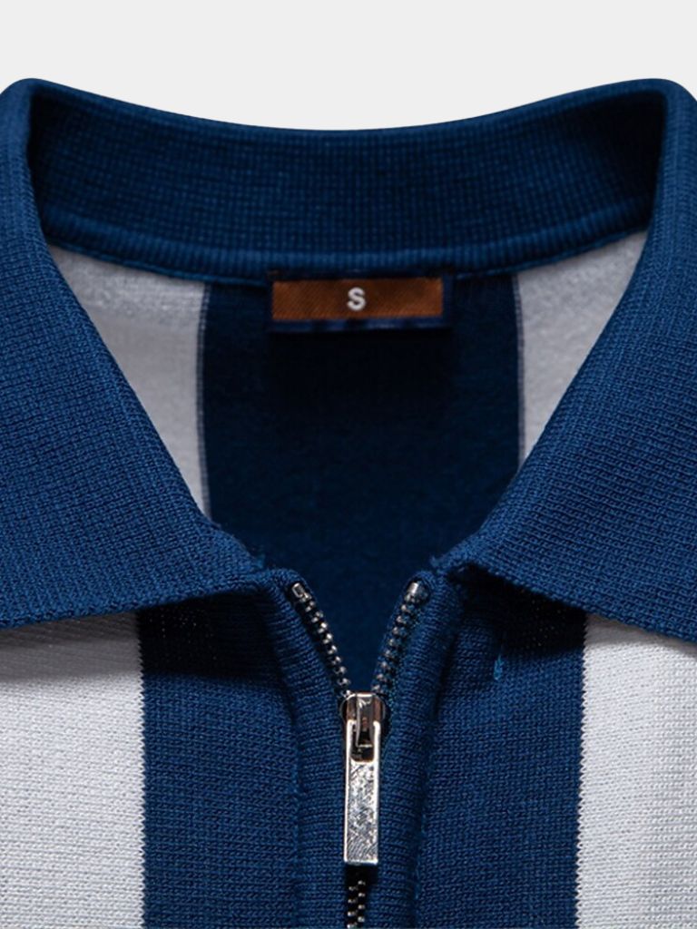Bo | Marine gestreiftes Polo