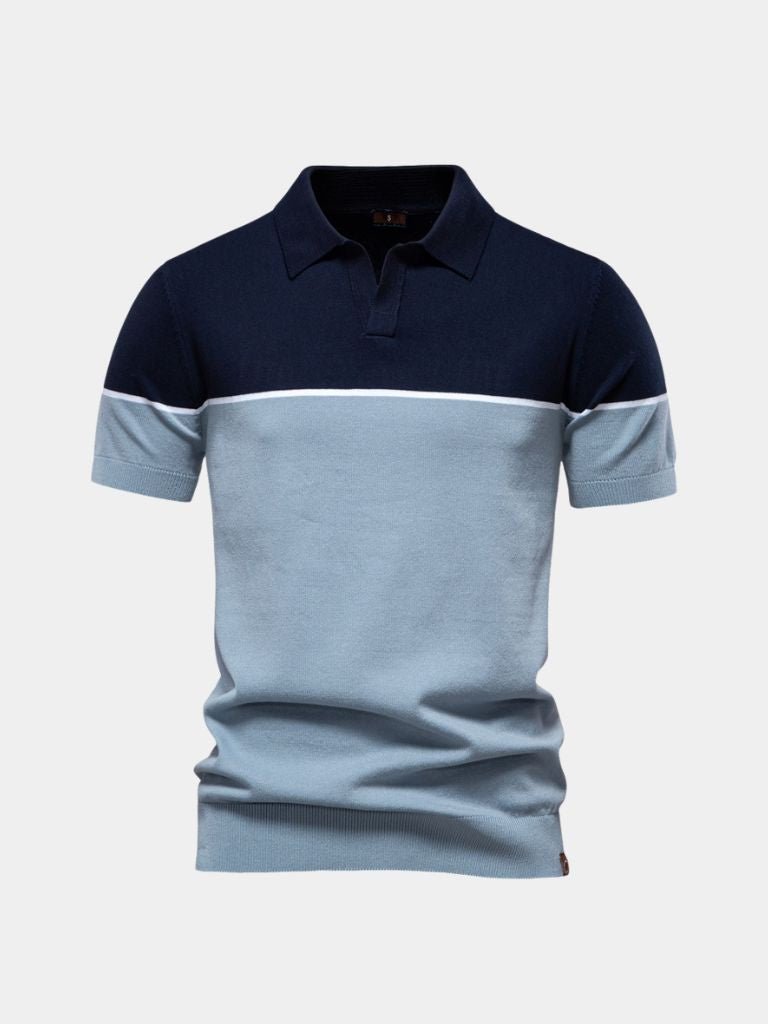 Casper | Polo aus samtigem Tanné