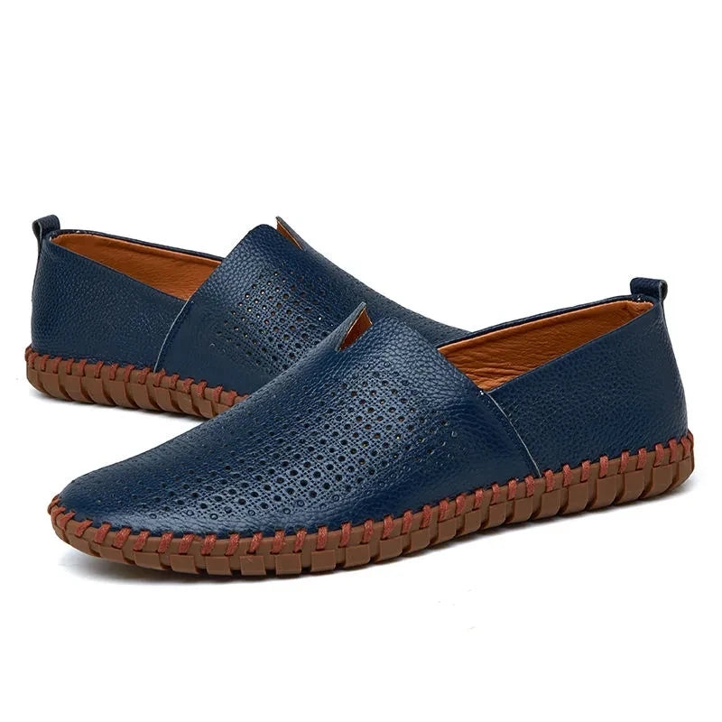 Elegante Mokassins aus atmungsaktivem Leder