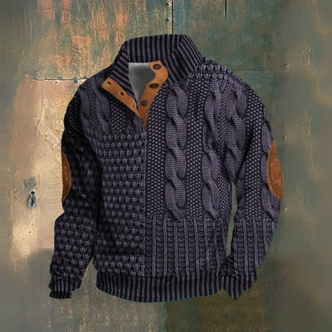 Éloi | eleganter Pullover mit hohem Kragen