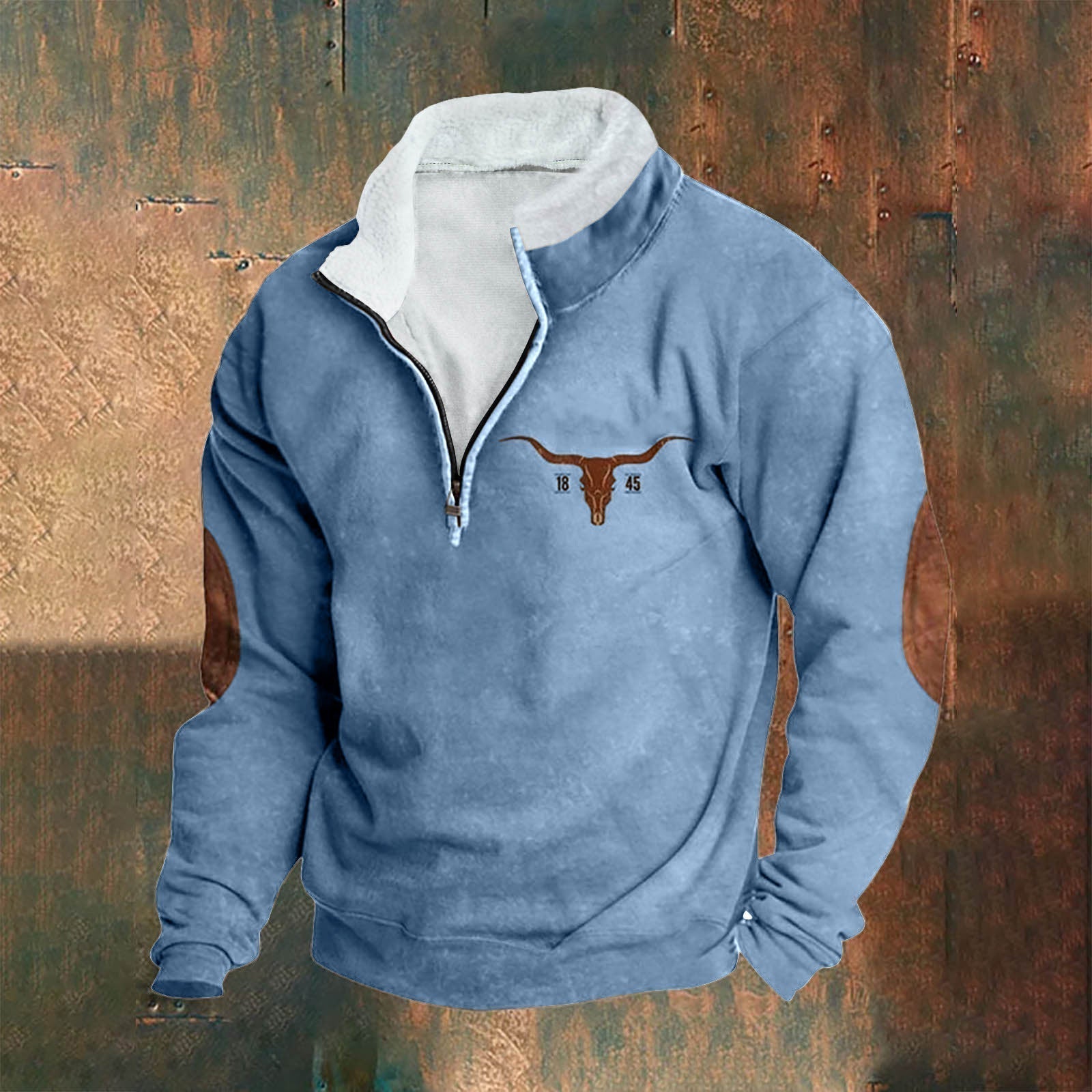 Émeric | eleganter Pullover mit halbem Reißverschluss