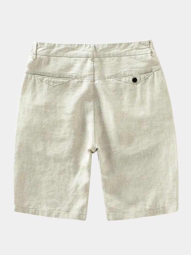 Felix | kurze Leinenhose in Himmelblau