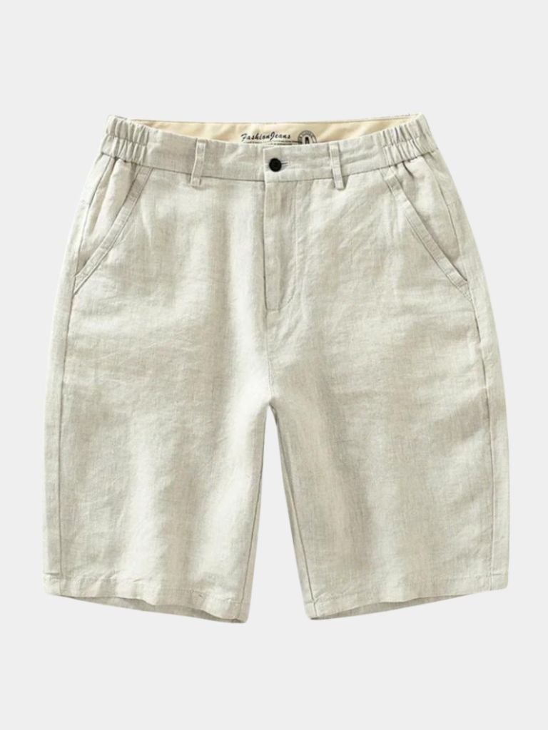 Felix | kurze Leinenhose in Himmelblau