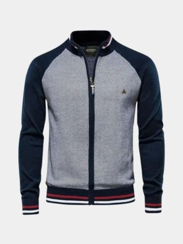 Felix | Strickjacke aus Wolle mit Reißverschluss