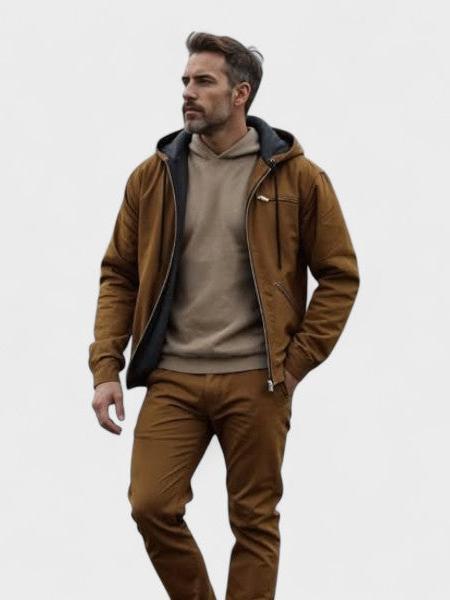 Gaspard | elegante Kapuzenjacke mit Reißverschluss