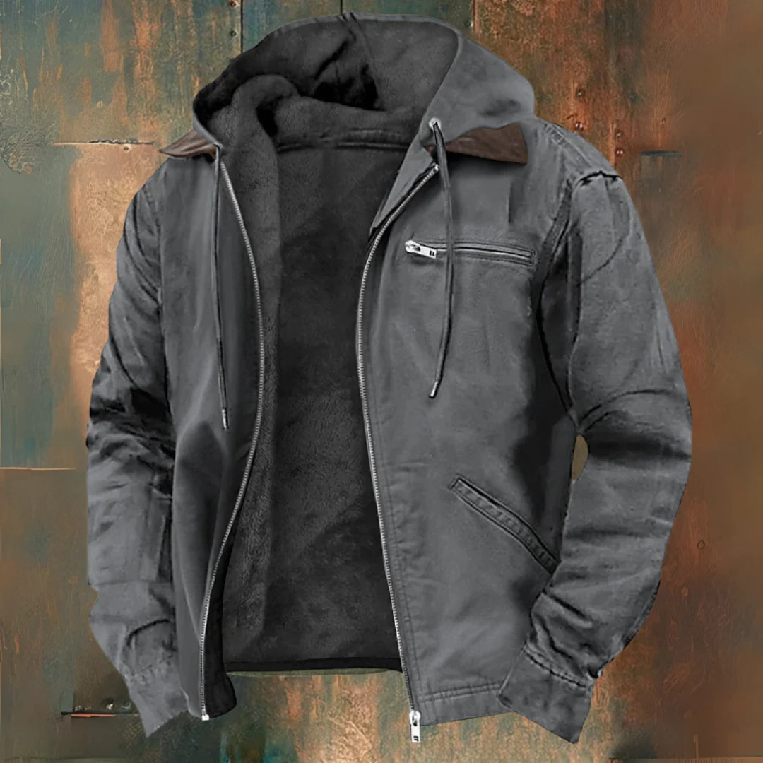 Gaspard | elegante Kapuzenjacke mit Reißverschluss