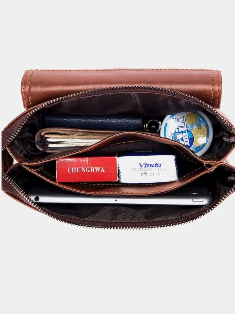 Henrik | Vintage-Leder Schultertasche
