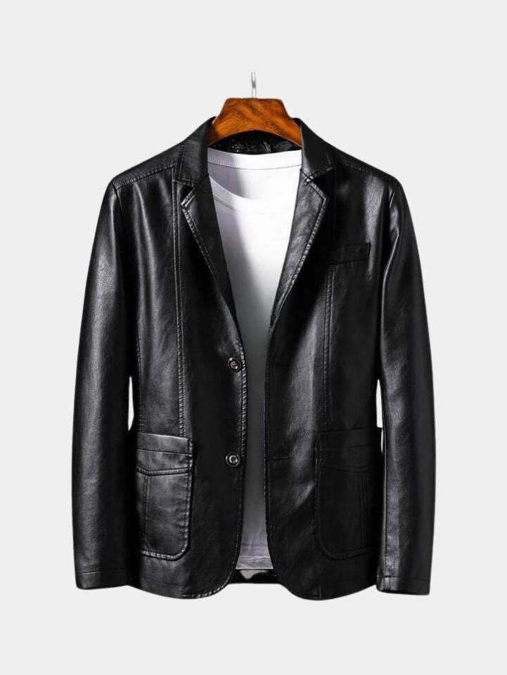 Jonas | Jacke aus karamellfarbener Leder