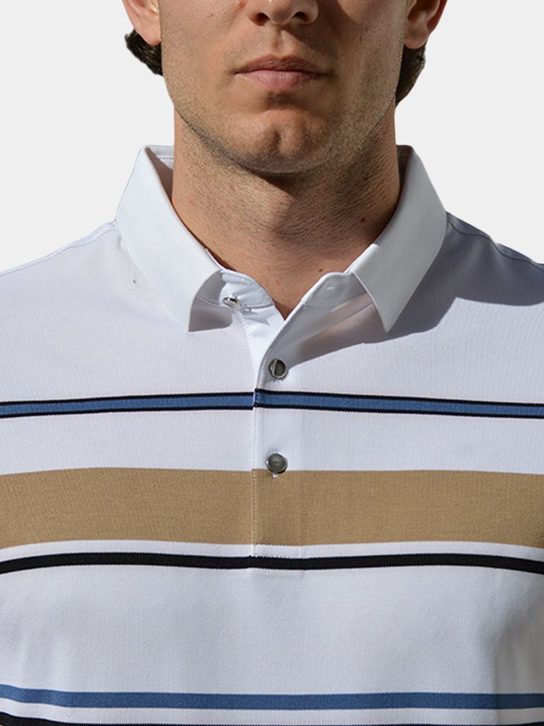 Kasper | Polo mit Streifen Sonnenuntergang