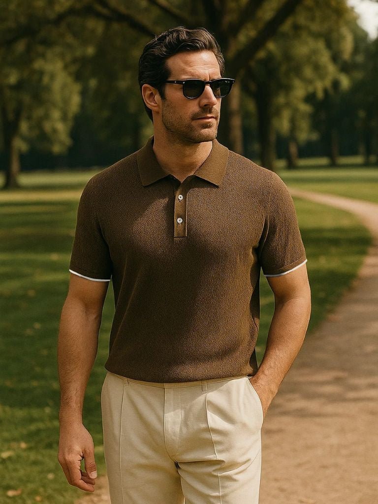 Keld | Polo Tricot Brownston