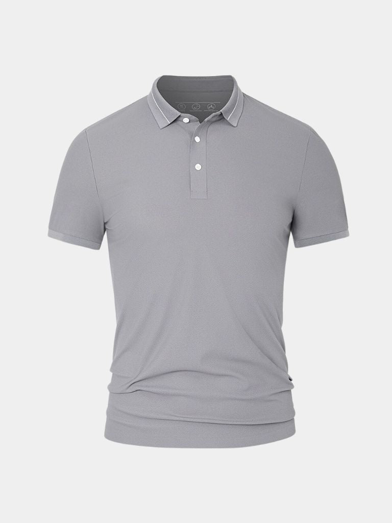 Klaus | Stahlgraues Polo