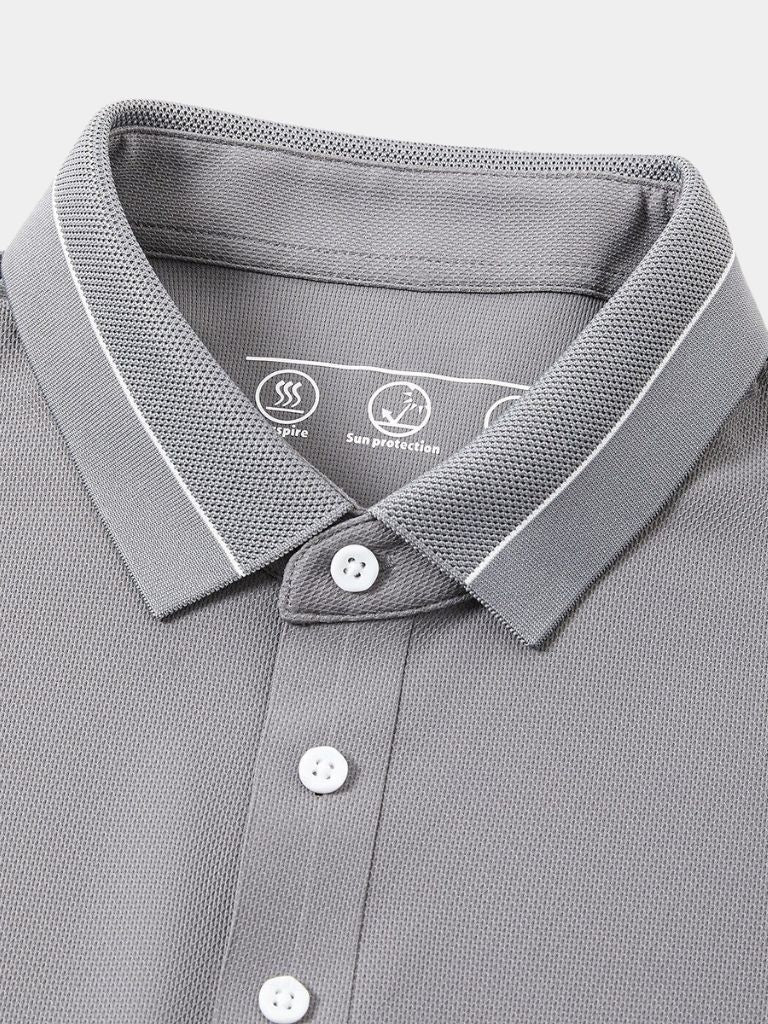 Klaus | Stahlgraues Polo