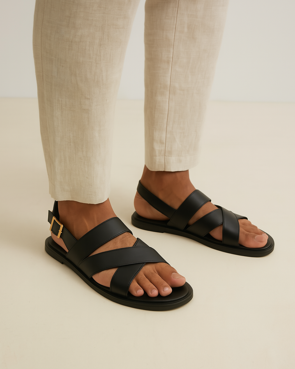 Lanaro | elegante, gekreuzte Sandalen