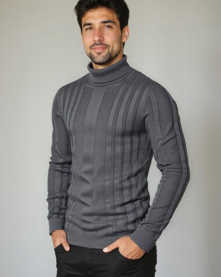 Lucas | Pullover mit hohem Kragen