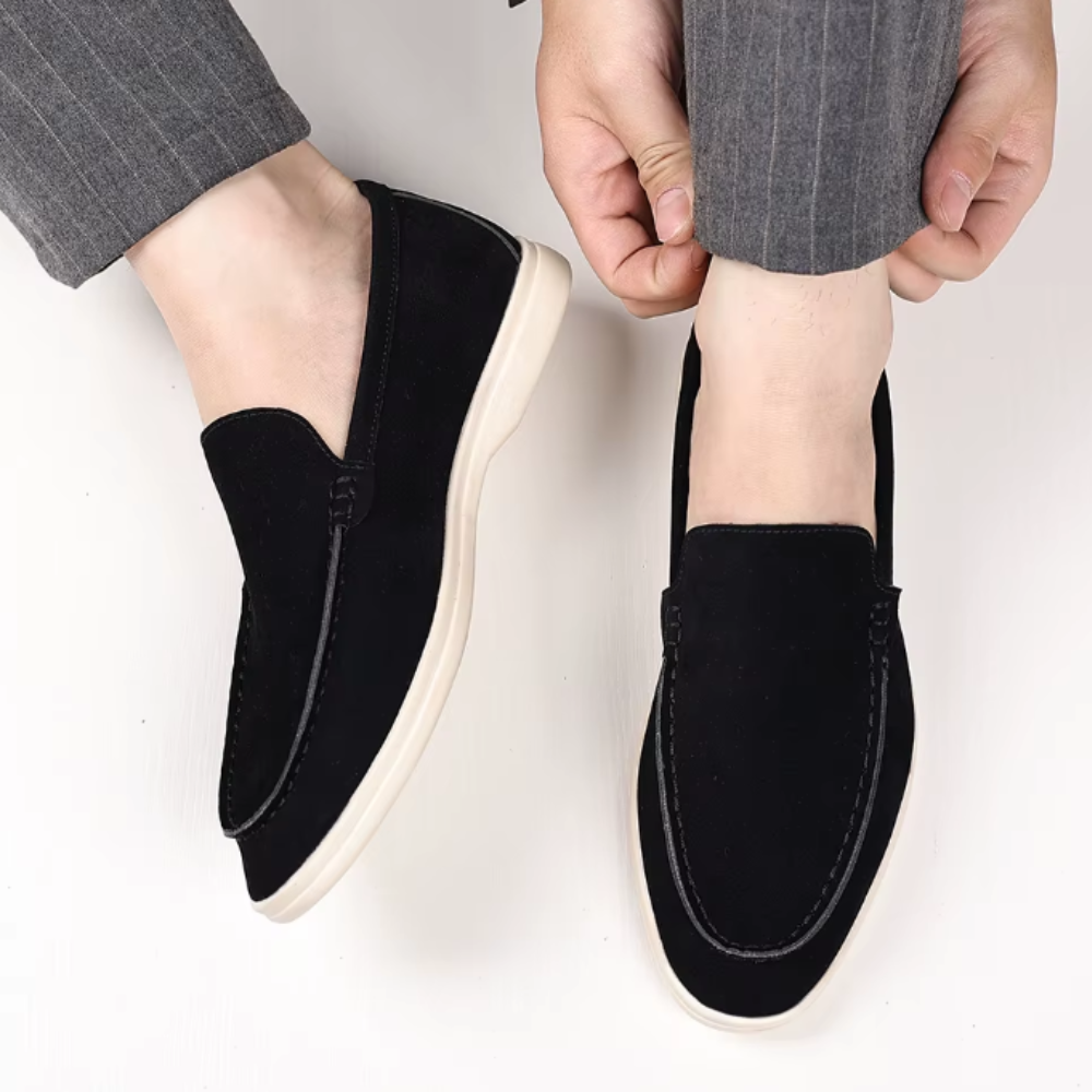 Luxus-Suede-Mokassins