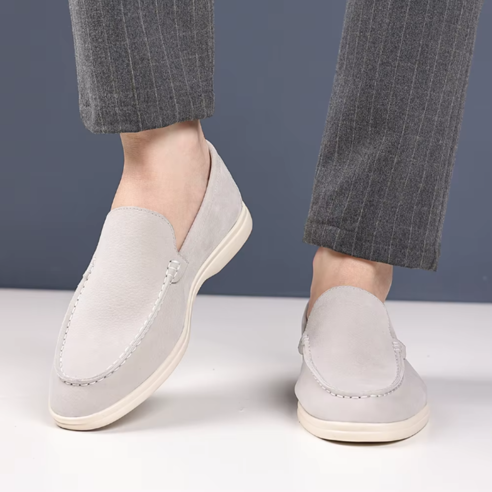 Luxus-Suede-Mokassins