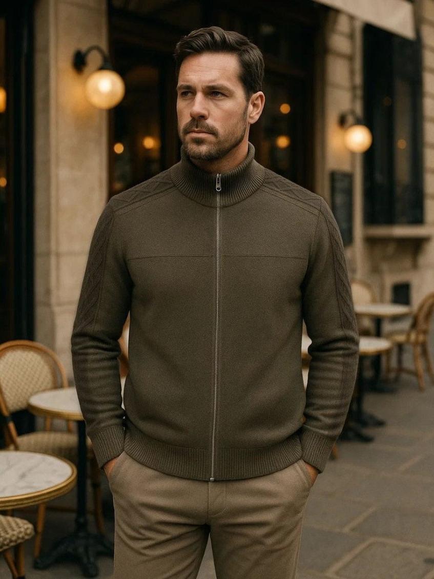 Magnus | Kaschmirpullover mit Reißverschluss