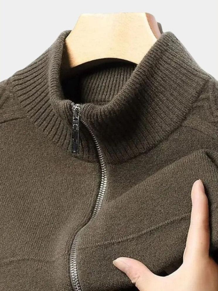 Magnus | Kaschmirpullover mit Reißverschluss