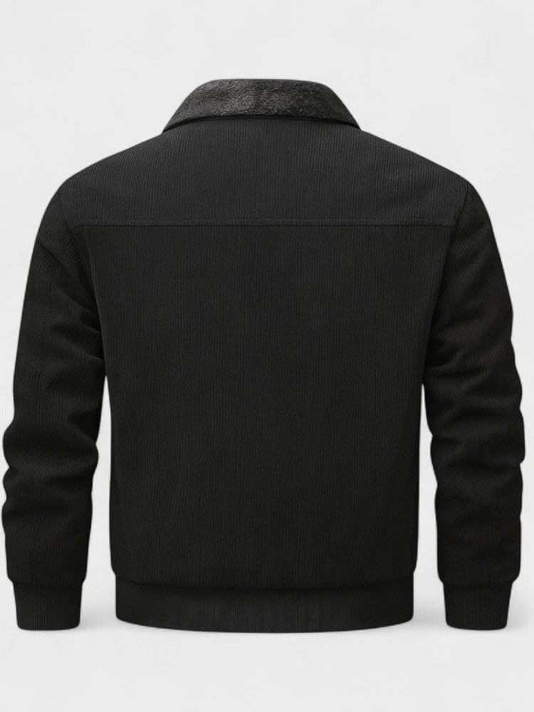 Norbert | Bomberjacke mit Kragen aus synthetischem Fleece