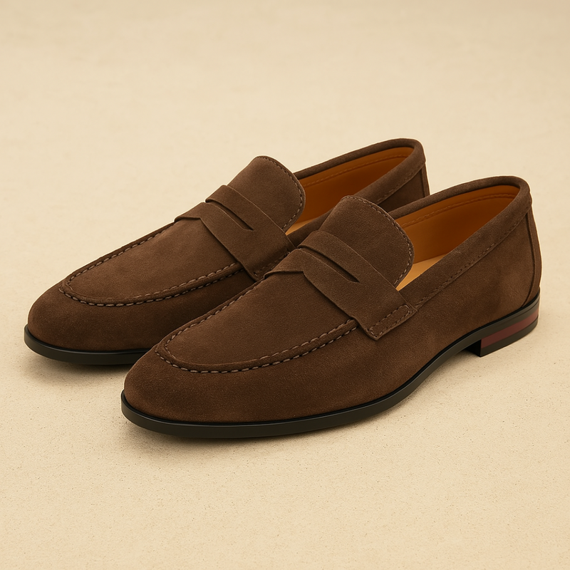 Old Money Wildleder Penny Loafer
