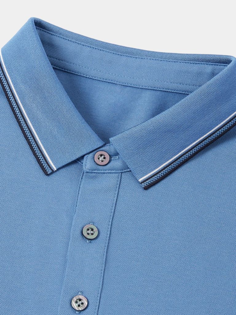 Ole | klassisches azurblaues Polo
