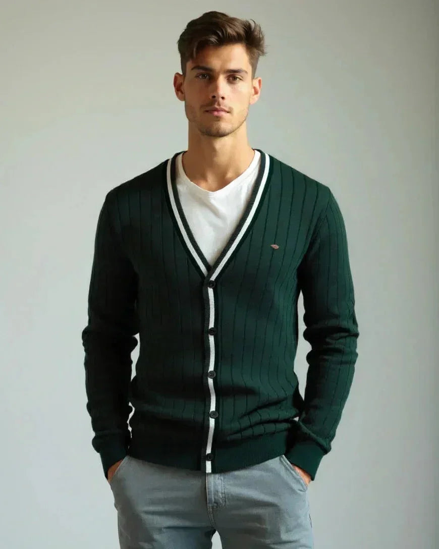 Oliver | Baumwollpullover mit Knöpfen