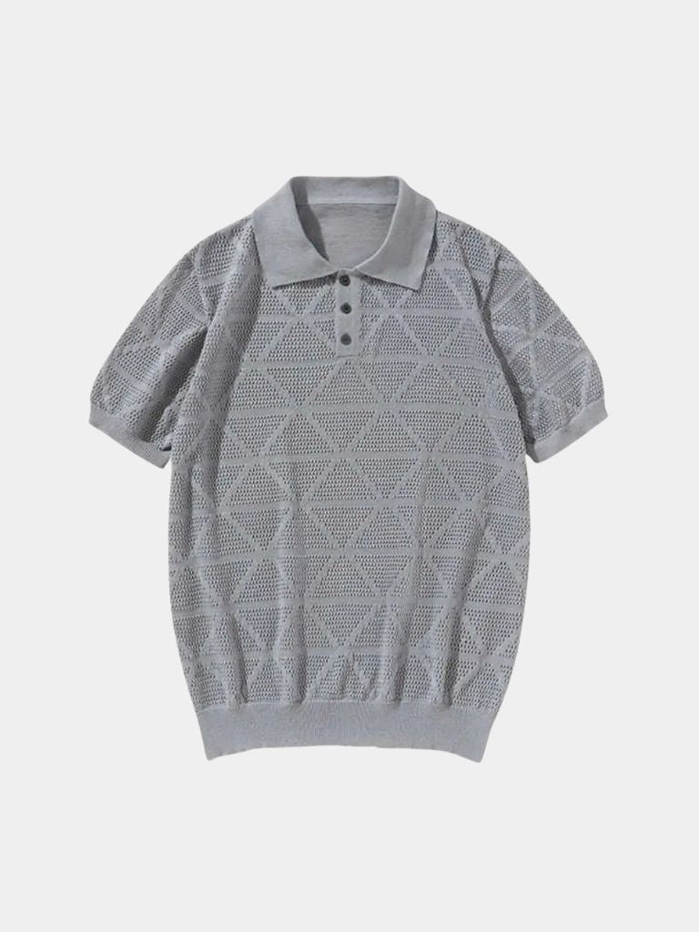 Roald | Polo aus geflochtenem Leder