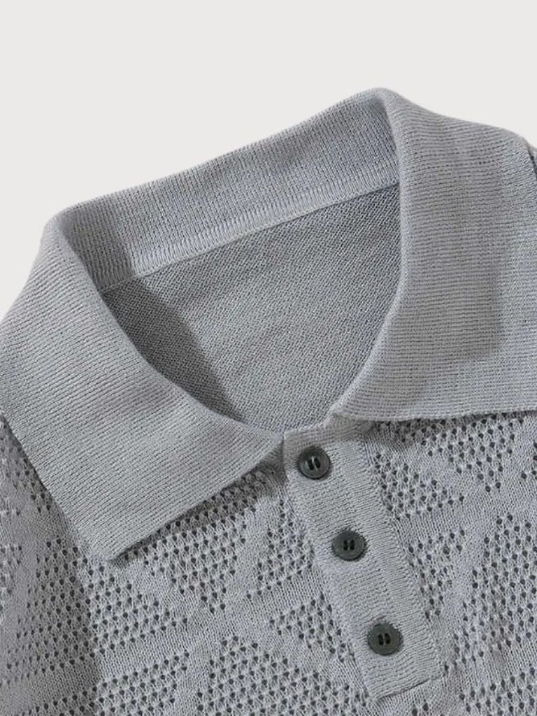 Roald | Polo aus geflochtenem Leder