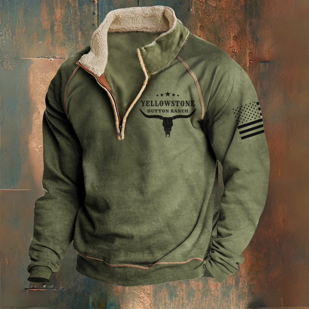 Soren | eleganter Pullover mit halbem Reißverschluss