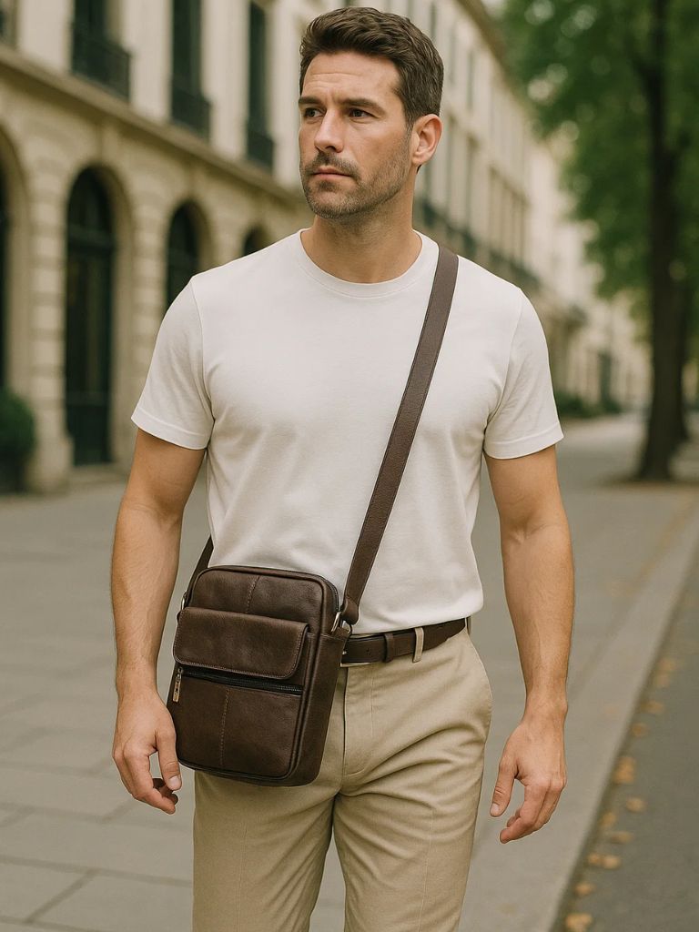Tobias | Umhängetasche aus Leder