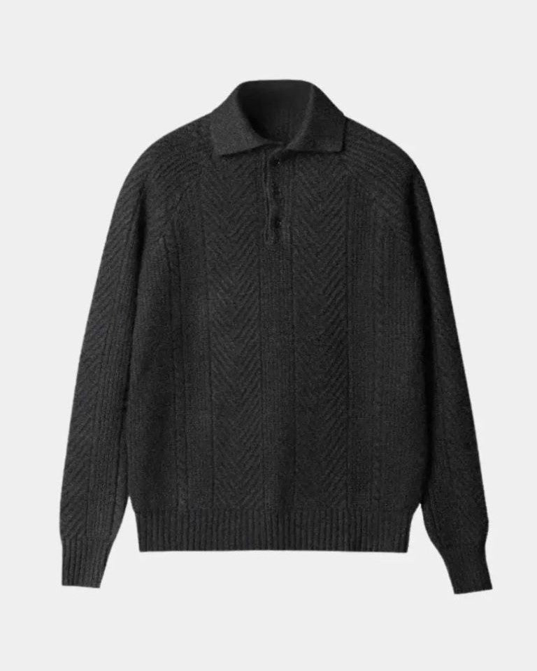Viggo | Baumwollpullover mit V-Ausschnitt