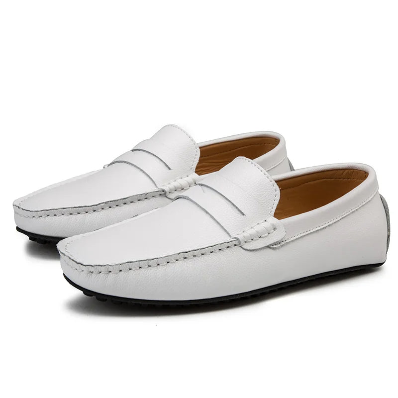 Sommer Mokassins aus Leder