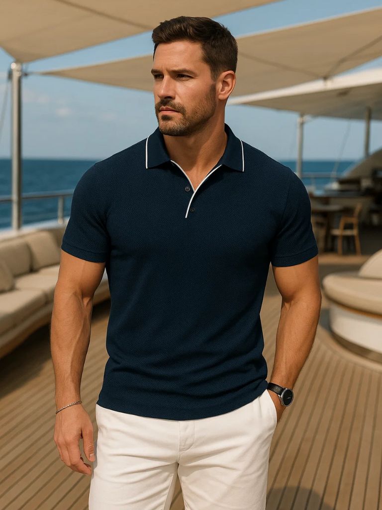Anton | Polo Blau Volt