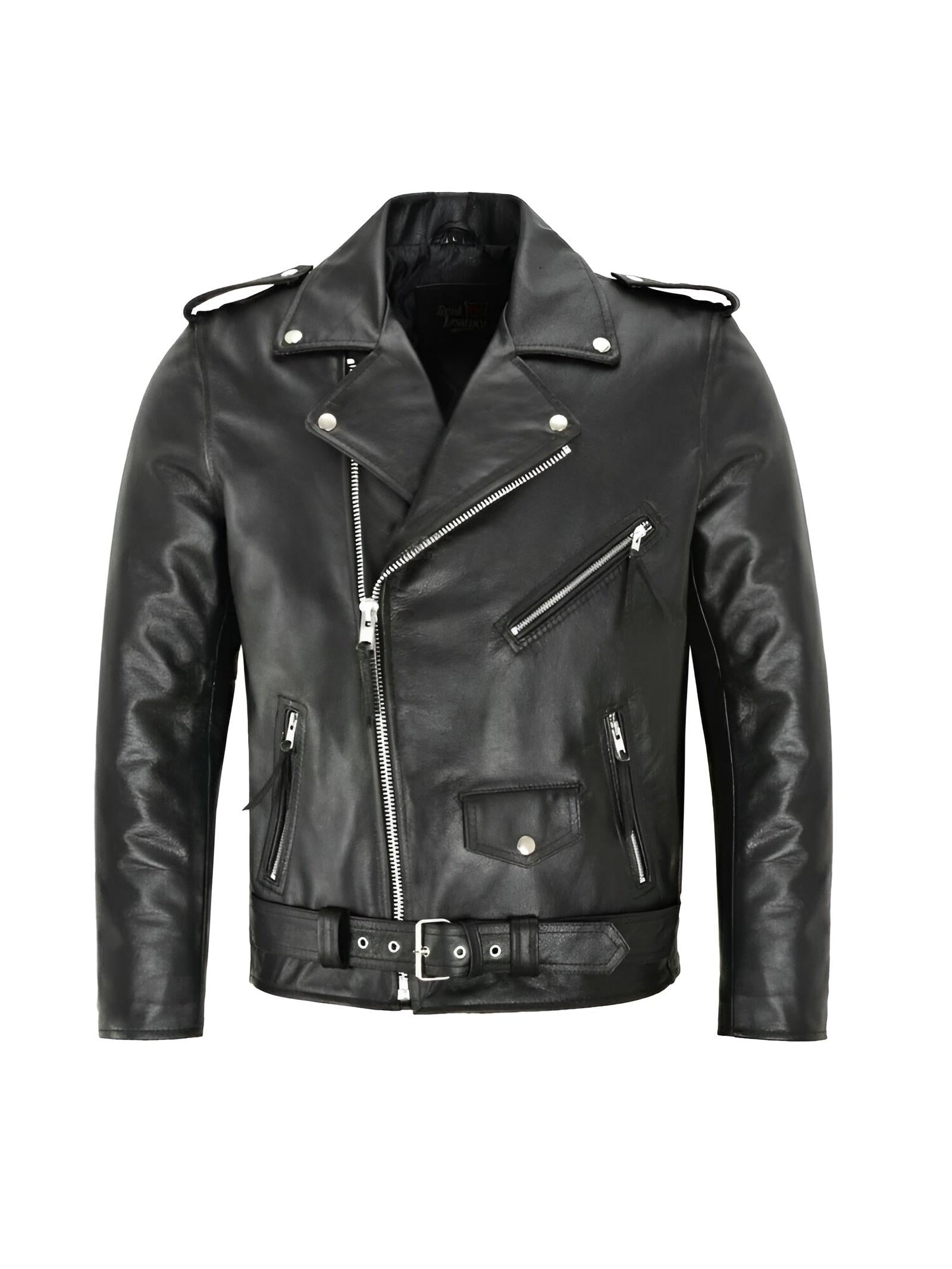 Austin | klassische Biker-Lederjacke