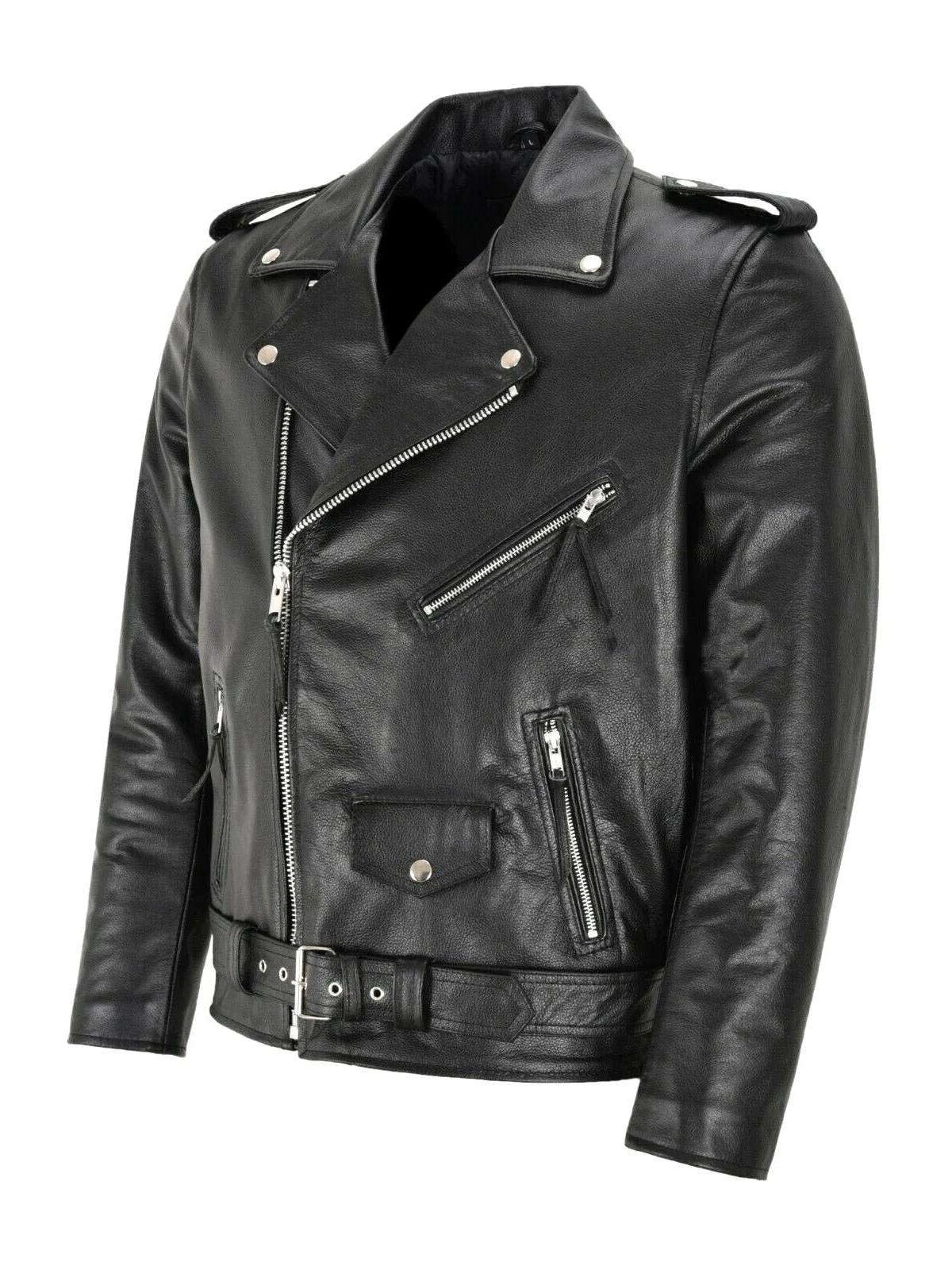 Austin | klassische Biker-Lederjacke