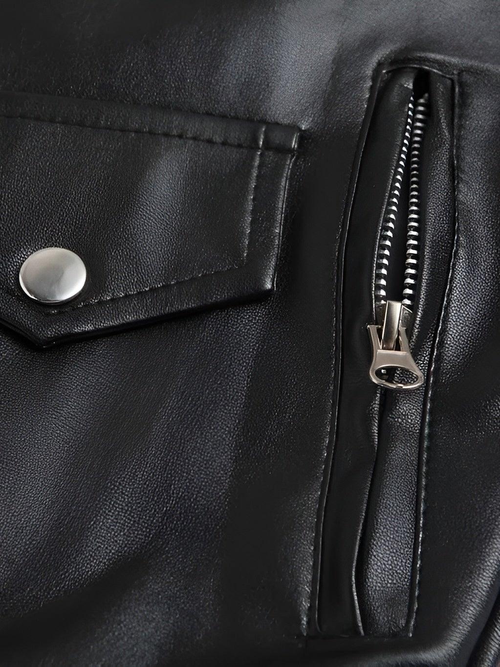 Austin | klassische Biker-Lederjacke