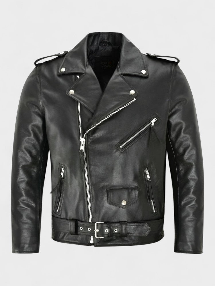 Austin | klassische Biker-Lederjacke