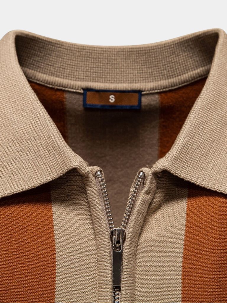 Bo | Marine gestreiftes Polo
