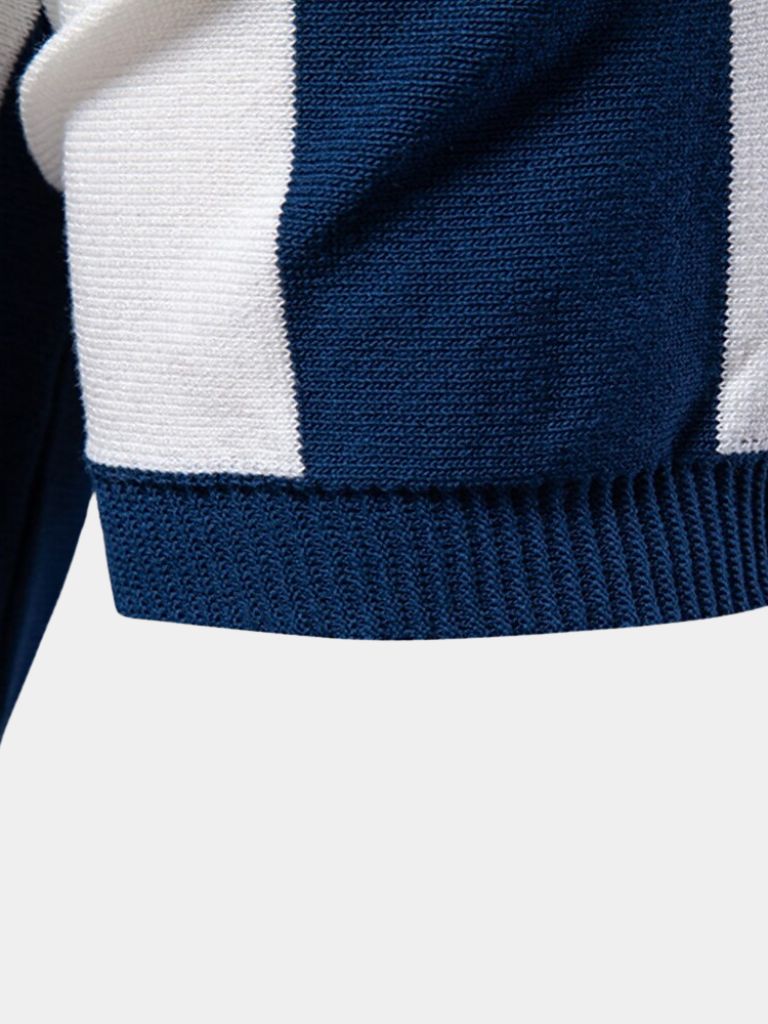 Bo | Marine gestreiftes Polo