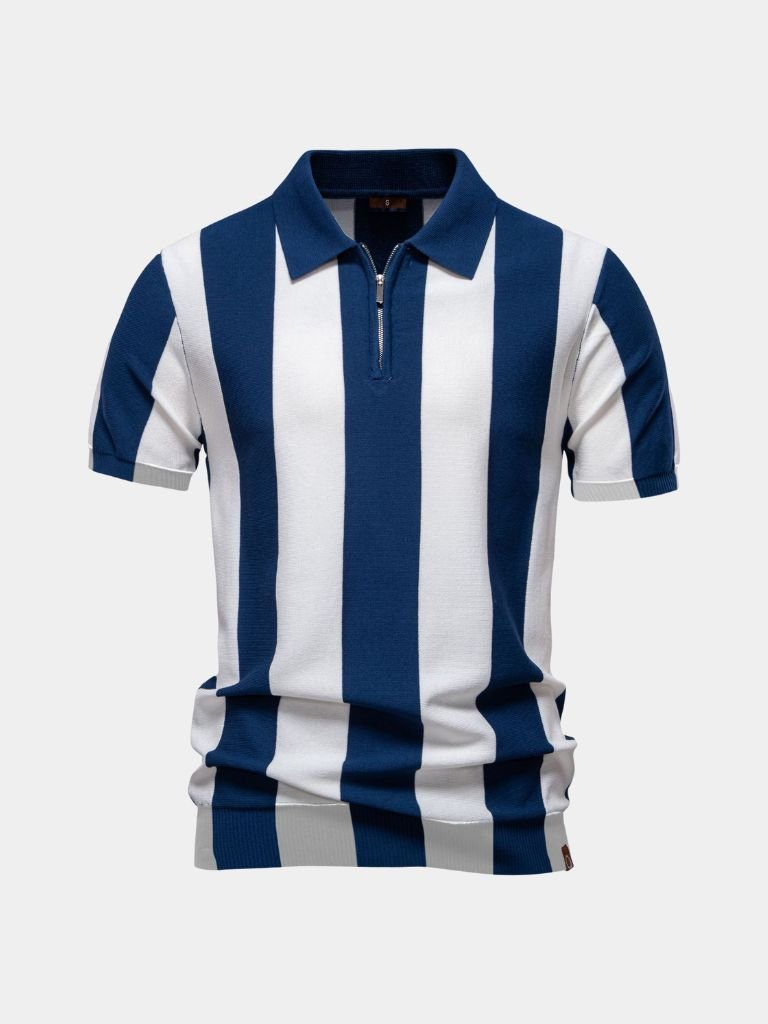 Bo | Marine gestreiftes Polo