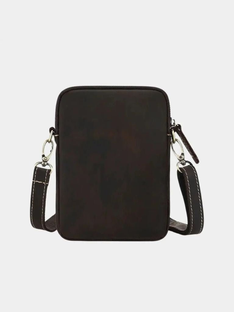 Carl | Minimalistische Schultertasche aus Leder