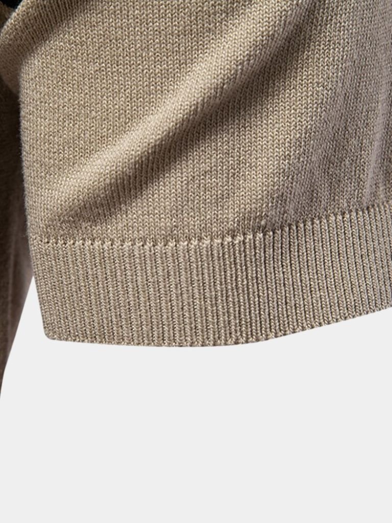 Casper | Polo aus samtigem Tanné