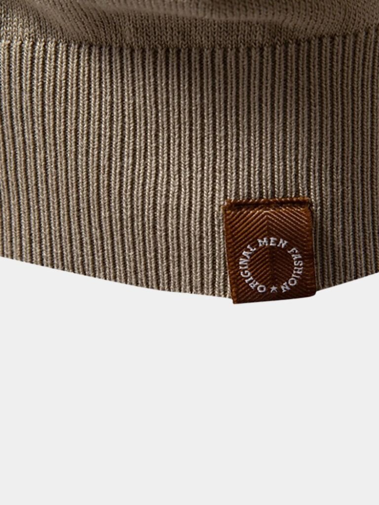 Casper | Polo aus samtigem Tanné