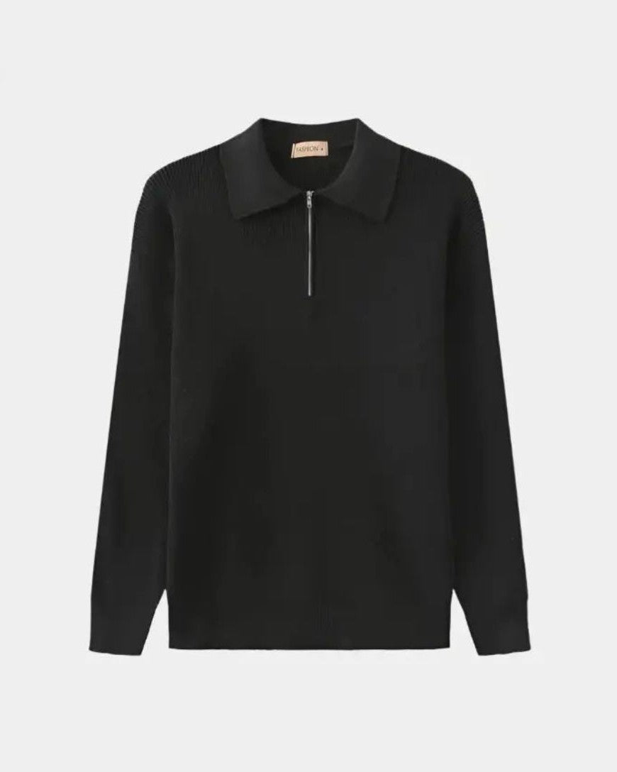 David | Polo-Pullover mit Reißverschluss
