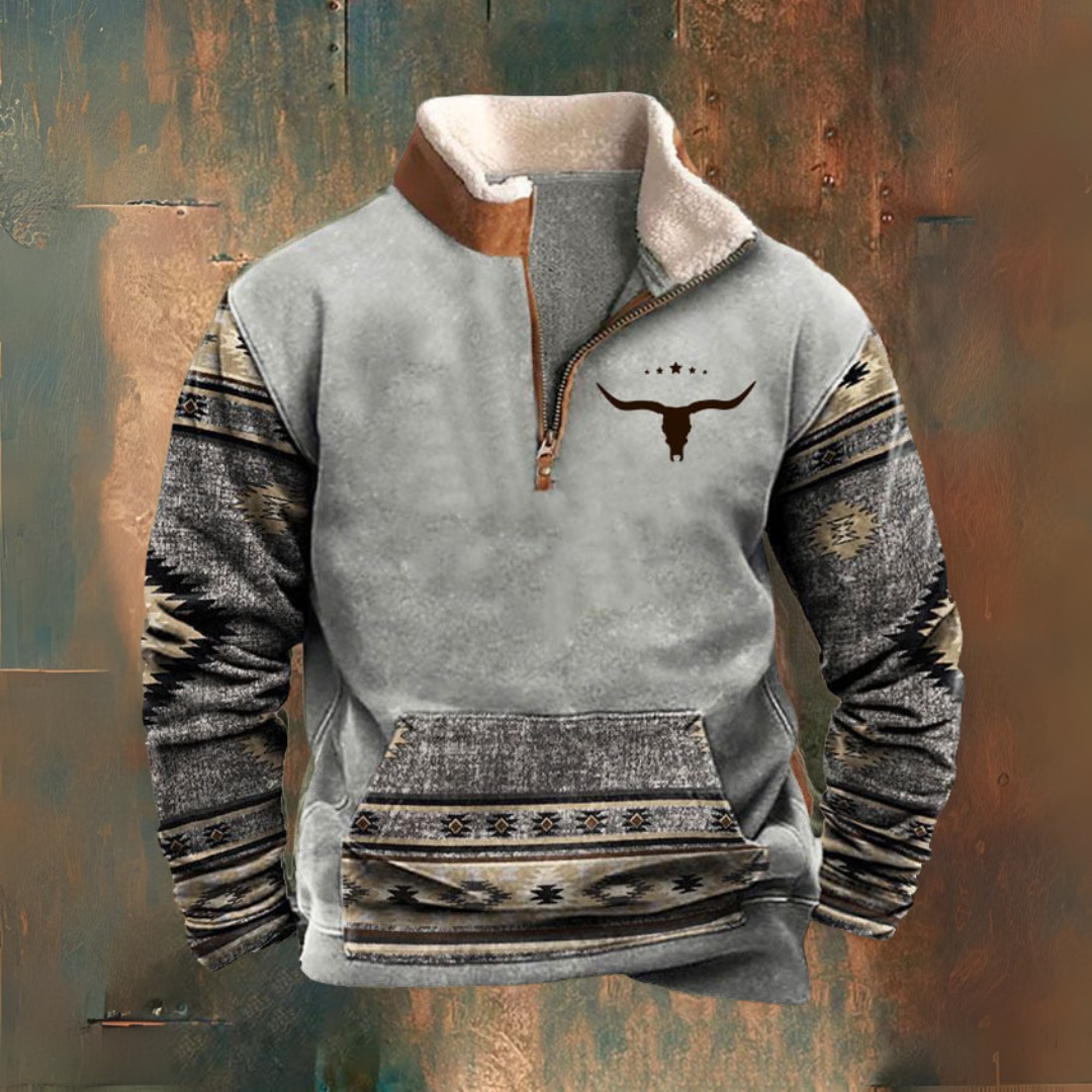 Dorian | eleganter Pullover mit halbem Reißverschluss