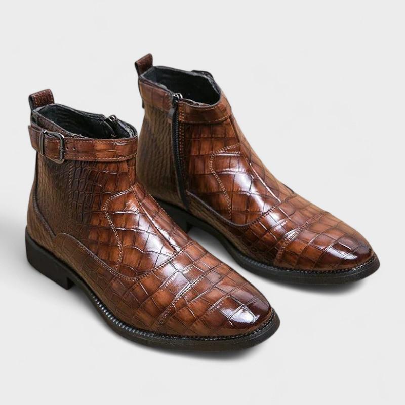 Dylan | Stiefel mit Schnalle aus Kunstleder