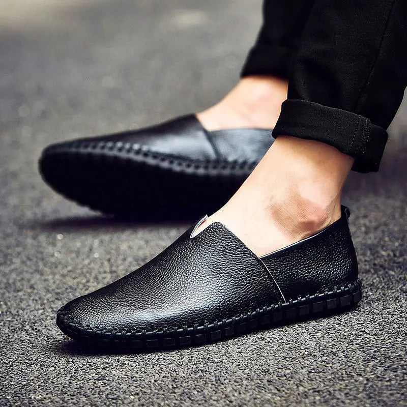 Elegante Mokassins aus atmungsaktivem Leder